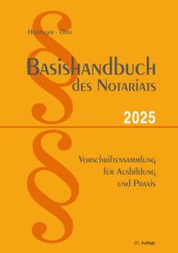 Produktbild: Basishandbuch des Notariats 2025