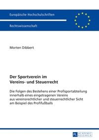 Produktbild: Der Sportverein im Vereins- und Steuerrecht