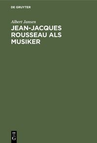 Produktbild: Jean-Jacques Rousseau als Musiker
