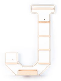 Produktbild: Wandregal  "Buchstabe J" f&uuml;r Toniebox