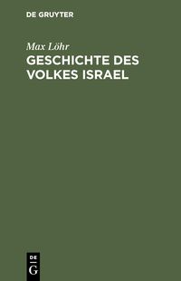 Produktbild: Geschichte des Volkes Israel