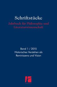 Produktbild: Historisches Verstehen als Reminiszenz und Vision