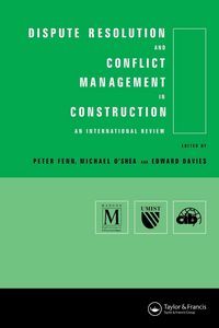 Produktbild: Dispute Resolution and Conflict Management in Construction