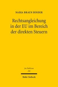 Produktbild: Rechtsangleichung in der EU im Bereich der direkten Steuern