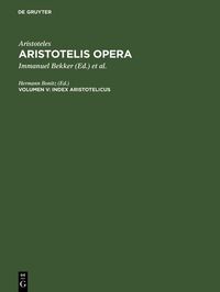 Produktbild: Index Aristotelicus