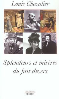 Produktbild: Splendeurs et mis&egrave;res du fait divers