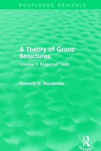 Produktbild: Mackenzie, K: A Theory of Group Structures