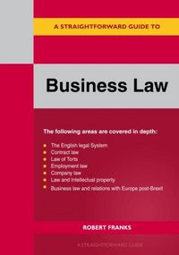 Produktbild: Franks, R: Straightforward Guide to Business Law 2023