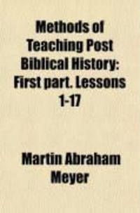 Produktbild: Methods of Teaching Post Biblical History (Volume 1)