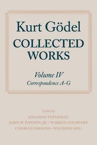 Produktbild: Kurt G&ouml;del: Collected Works: Volume IV