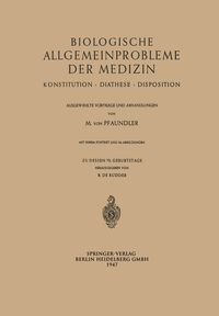 Produktbild: Biologische Allgemeinprobleme der Medizin