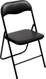 Produktbild: Perel folding chair padded Camping Stuhl Schwarz FP168B