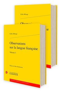 Produktbild: Observations sur la langue fran&ccedil;oise 2 vol. ens.