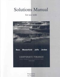 Produktbild: Solutions Manual to Accompany Corporate Finance: Core Principles and Applications