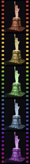 3D Puzzle Ravensburger Freiheitsstatue bei Nacht 108 Teile
