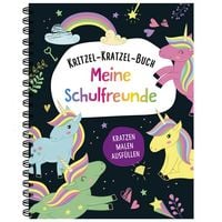 Produktbild Kritzel-Kratzel-Buch Meine Schulfreunde (Einhörner)