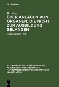 Produktbild: &Uuml;ber Anlagen von Organen, die nicht zur Ausbildung gelangen
