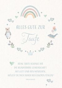 Produktbild: Gru&szlig;karte - Alles Gute zur Taufe