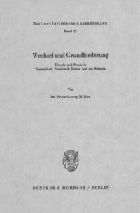 Produktbild: Wechsel und Grundforderung.
