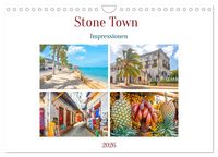 Produktbild: Stone Town - Impressionen (Wandkalender 2026 DIN A4 quer), CALVENDO Monatskalender