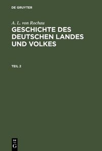 Produktbild: Geschichte des deutschen Landes und Volkes. Teil 2