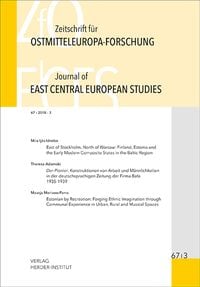 Produktbild: Zeitschrift für Ostmitteleuropa-Forschung 67/3 ZfO - Journal of East Central European Studies JECES 67/3
