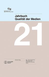 Produktbild: Jahrbuch Qualit&auml;t der Medien 2021