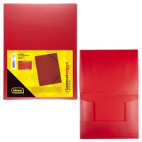 Produktbild: Idena Sammelmappe PP mit Gummizug transluzent rot DIN A3