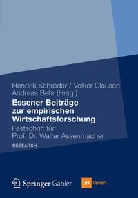 Produktbild: Essener Beitr&auml;ge zur empirischen Wirtschaftsforschung