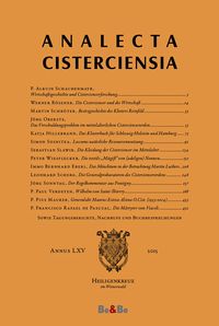 Produktbild: Analecta Cisterciensia 65 (2015)