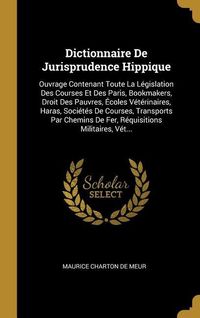 Produktbild: Dictionnaire De Jurisprudence Hippique