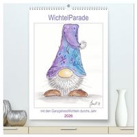 Produktbild: WichtelParade (hochwertiger Premium Wandkalender 2026 DIN A2 hoch), Kunstdruck in Hochglanz