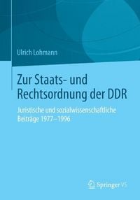 Produktbild: Zur Staats- und Rechtsordnung der DDR