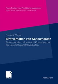 Produktbild: Strafverhalten von Konsumenten