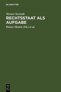Produktbild: Rechtsstaat als Aufgabe