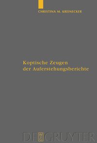 Produktbild: Koptische Zeugen der Auferstehungsberichte
