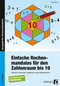 Produktbild: Einfache Rechenmandalas f&uuml;r den Zahlenraum bis 10