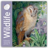 Produktbild: Bex Parkin, Wildlife &ndash; Kunstkalender 2027 &ndash; Original Flame Tree Publishing-Kalender [Kalender]