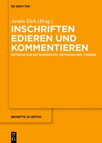 Produktbild: Inschriften edieren und kommentieren