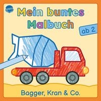 Produktbild: Mein buntes Malbuch ab 2. Bagger, Kran und Co.