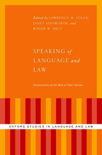 Produktbild: Speaking of Language and Law