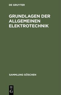 Produktbild: Grundlagen der allgemeinen Elektrotechnik