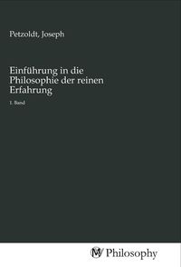 Produktbild: Einf&uuml;hrung in die Philosophie der reinen Erfahrung