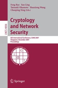 Produktbild: Cryptology and Network Security
