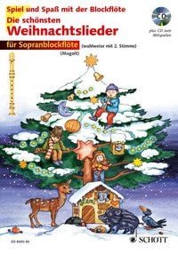 Produktbild: Die sch&ouml;nsten Weihnachtslieder f&uuml;r 1-2 Sopranblockfl&ouml;ten