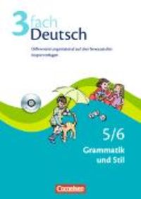 Produktbild: 3fach Deutsch - Differenzierungsmaterial auf drei Niveaustufen - 5./6. Jahrgangsstufe
