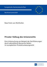 Produktbild: Privater Vollzug des Unionsrechts