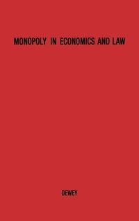 Produktbild: Monopoly in Economics and Law.