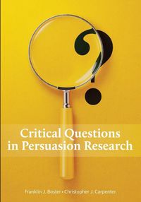 Produktbild: Critical Questions in Persuasion Research