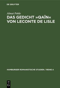 Produktbild: Das Gedicht &raquo;Qa&iuml;n&laquo; von Leconte de Lisle